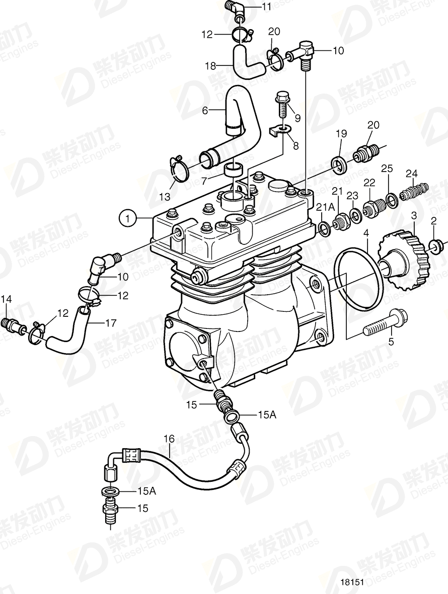 VOLVO O-ring 948983 Drawing